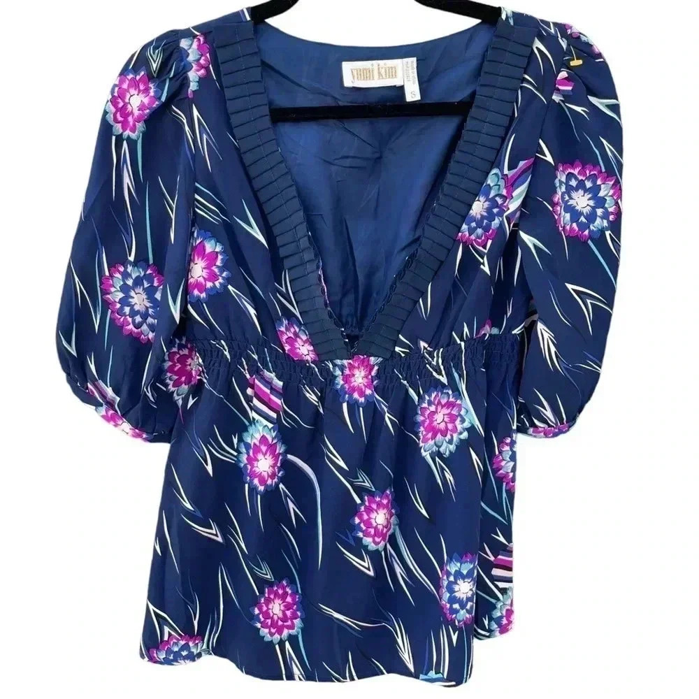 Yumi Kim VNeck Silk Blouse